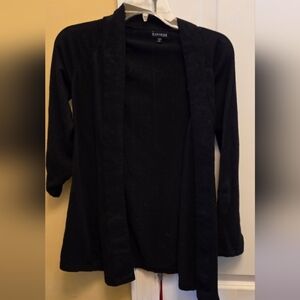 Express Women's Black Open Front Cardigan Sweater